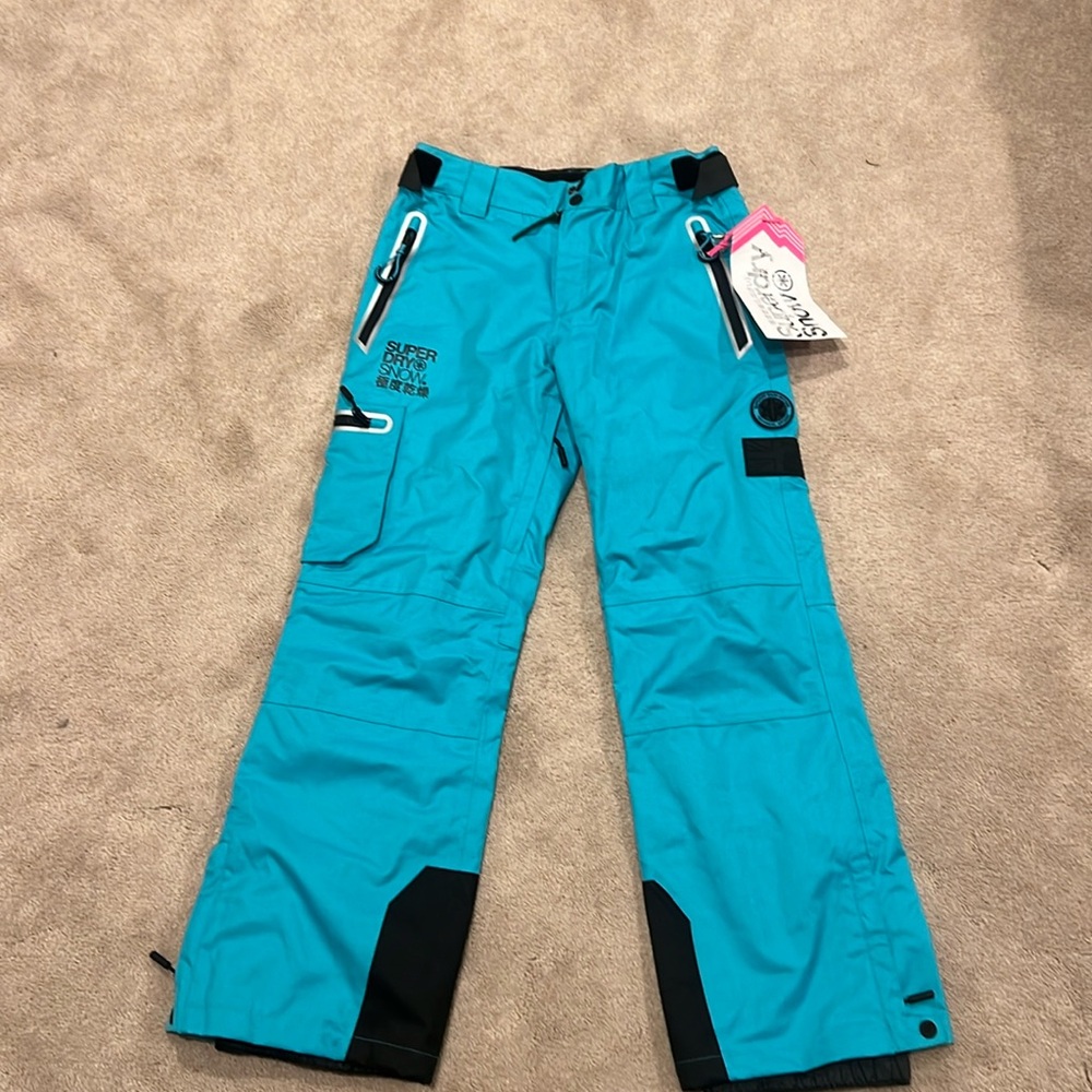 Turquoise Women’s super dry snow ski or snowboard pants size 6 NWT
